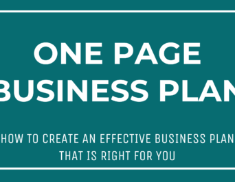One Page Business Plan